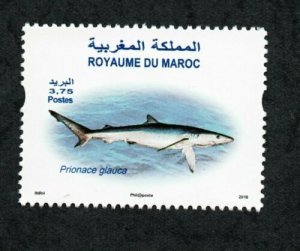 2016- Morocco- Maroc- Marine Life - The Blue Shark- Le requin bleu-Set 1v.MNH**