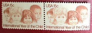 1979 USA Scott 1772 MNH Pair International year of the child Lot 934