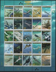 MARSHALL ISLANDS  641  MNH  LEGENDARY AIRCRAFT SHEET  25