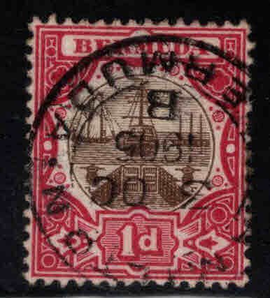 BERMUDA Scott 29 Used Dry Dock stamp CA  wmk 2