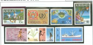 Kiribati #460-469  Single (Complete Set) (Maps) (Sports)
