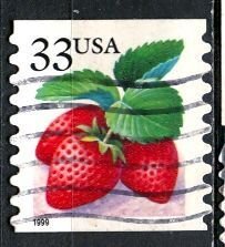 USA; 1999: Sc. # 3305:  Used Perf. 8,5 Coil Single Stamp