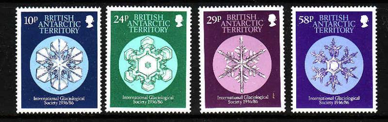 British Antarctic Territory-Sc#133-6- id2-unused NH set-Gaciological Society-Sno