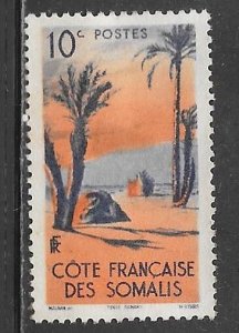 Somali Coast 248: 10c Danakil Tent, unused, NG, VF