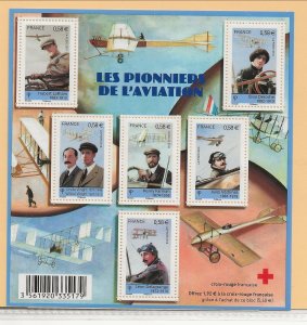 FRANCE Sc 3901 NH MINISHEET OF 2010 - AVIATION - (CT5)