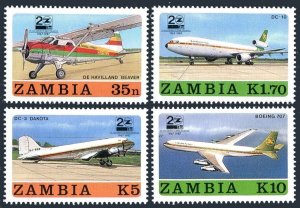 Zambia 397-400, MNH. Michel 425-428. Zambia Airways, 20th Ann. 1987.