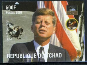 Chad 2009 J.F. KENNEDY SPACE APOLLO 1 value Imperforated Mint (NH)