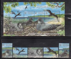 Pitcairn Island 604-608A Birds Mint NH