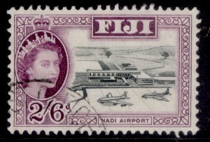 FIJI QEII SG320, 2s 6d black & purple, FINE USED.