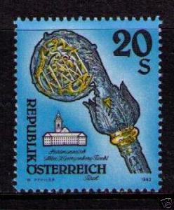 AUSTRIA Sc# 1606 MNH FVF Crosier Fiecht Monastery 20s