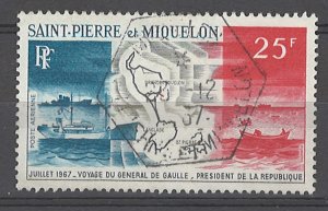 COLLECTION LOT # 3598 ST PIERRE & MIQUELON #C35 1967 CV+$16