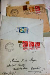 France Stamps Antique Selection Lot of 50 Early 1930's Covers