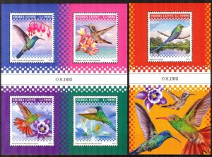 Sierra Leone 2018 Birds Colibri Hummingbirds sheet + S/S MNH