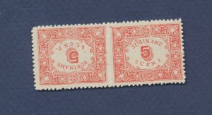 SURINAME (North) - Scott 61a tete-beche pair - VF MNH NGAI