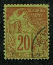 French Colonies SC# 52 Commerce 20c Used