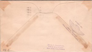 USS Macon - Santa Clara Mission - Sta Clara, Ca - Red Cachet - F49551