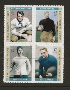 USA - 2003 Early Football Heroes sg.4311-4 .block of 4   MNH