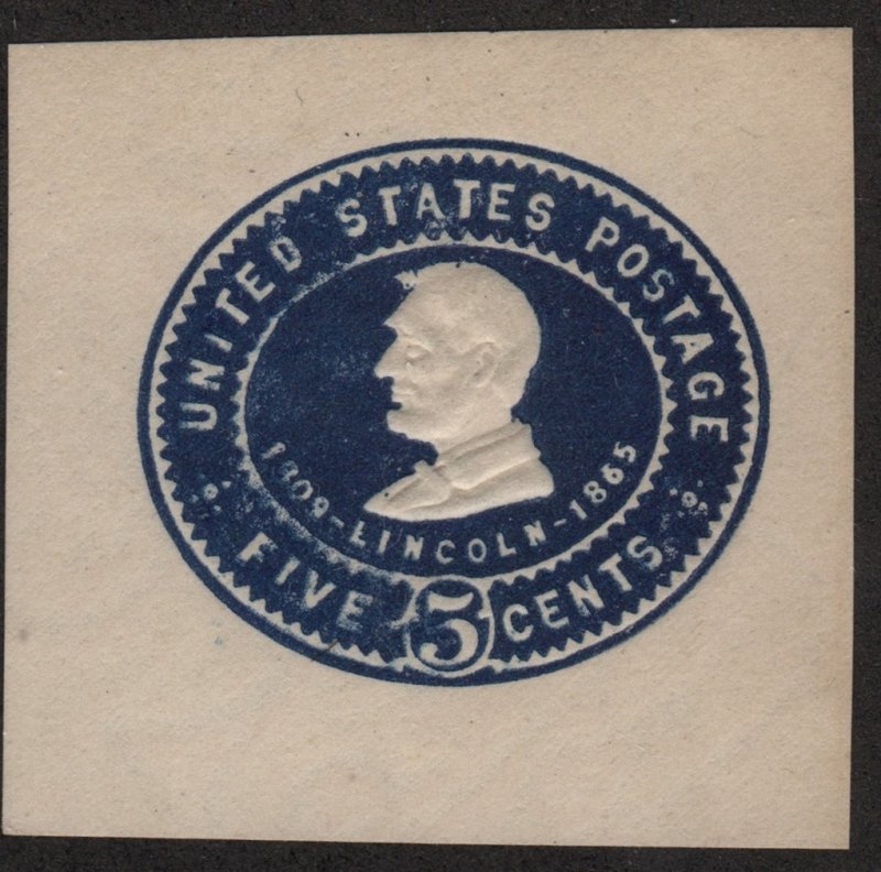 SC#U393 5¢ Lincoln Cut Square (1903) Unused