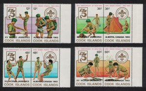 Cook Is. 15th World Scout Jamboree Alberta Canada 1983 MNH SG#875-882