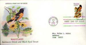 United States, First Day Cover, Birds