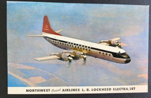 1960 Santa Fe MN USA Postcard Cover To Washington DC Northwest Airlines LR Lockh