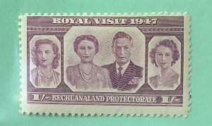 Bechuanaland Protectorate 1947 Scott 146 MNH - 1sh,  Royal Visit