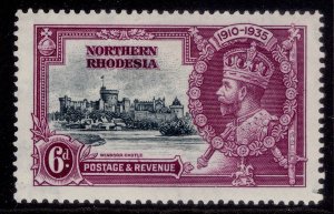 NORTHERN RHODESIA GV SG21, 6d slate & purple, M MINT. Cat £12.