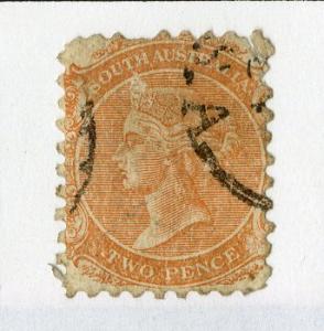 SOUTH AUSTRALIA 65 USED (SHADES OF ORANGE) BIN $0.60 ROYALTY