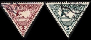 Austria 1916  Scott #QE1-2 used (CV 8.00)