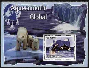 Guinea - Bissau 2010 Global Warming perf s/sheet unmounte...