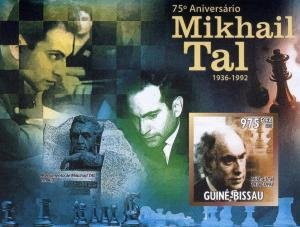 Guinea-Bissau 2011 MIKHAIL TAL Latvian-Soviet Chess Player Imperforated Mint(NH)
