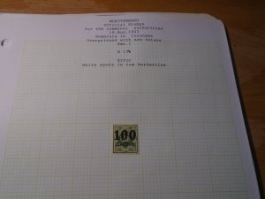 Wurttemberg  #   O82   Mint /