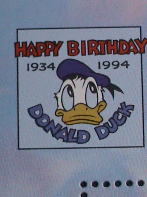 ​MALDIVES STAMP-1994 DONALD'S DIXIELAND BAND-DISNEY CARTOON MNH S/S SHEET VF