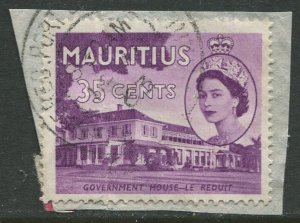 STAMP STATION PERTH Mauritius #259 QEII Definitive Issue Used On Paper 1953-1954