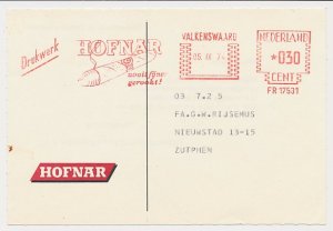 Meter card Netherlands 1974 Cigar - Hofnar - Valkenswaard