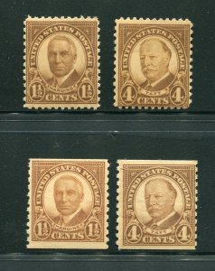 684-687 Presidents Harding and Taft MNH Stamps 1930 