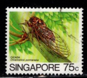 Singapore - #460 Cicada  - Used