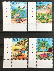 Aruba - Postfris/MNH - Complete set Agriculture 2021