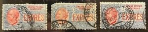 Italy Scott#  E6-E8 Used Avg/F Lot of 3 stamps Cat $174.50
