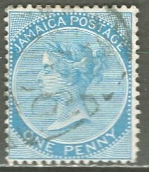 Jamaica; 1884: Sc. # 17: O/Used Single Stamp