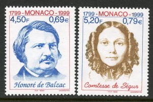 Monaco #2129-30 Mint Never Hinge.