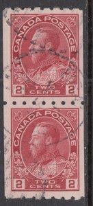 Canada 124 Coil Pair Used VF