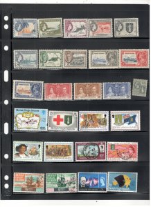 BRITISH VIRGIN ISLANDS COLLECTION ON STOCK SHEET MINT/USED