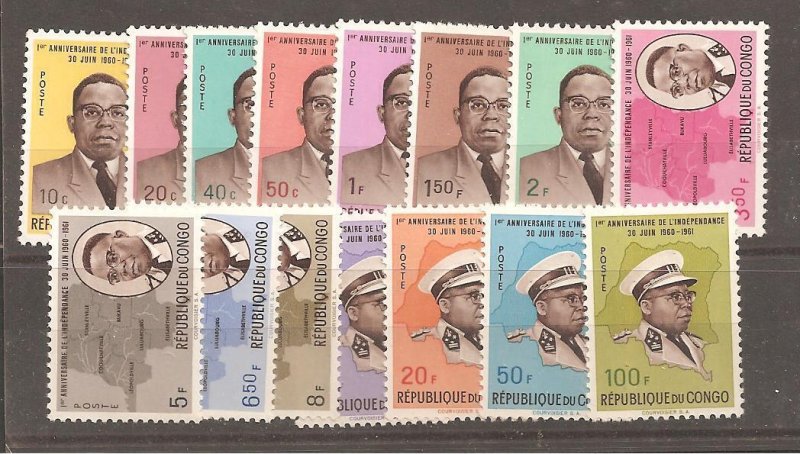 Congo Democratic Republic SC 381-95 Mint Never Hinged