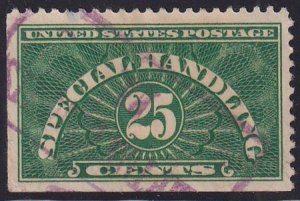 US QE4 var Special Handling Used VF AT + TA Joined, LL Corner Straight Edge C...