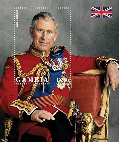 Gambia 2022 - King Charles III - Souvenir Stamp Sheet - MNH