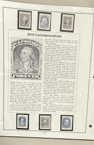 US 2016 Classic Forever Reperints 47c #5079 Sngles of 6 stamps