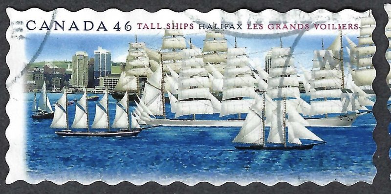 Canada #1864-1865 46¢ Tall Ships (2000).  Two stamps. Used.