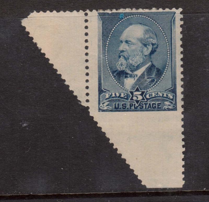 USA #216 Mint Imperf At Bottom Caused By Major Perf Shift Variety 