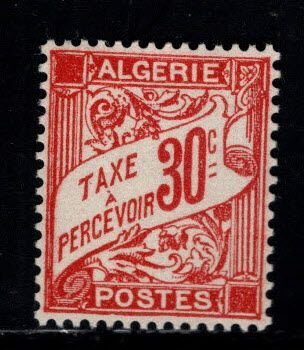 ALGERIA Scott J25 MH* Postage due stamp without RF 1942